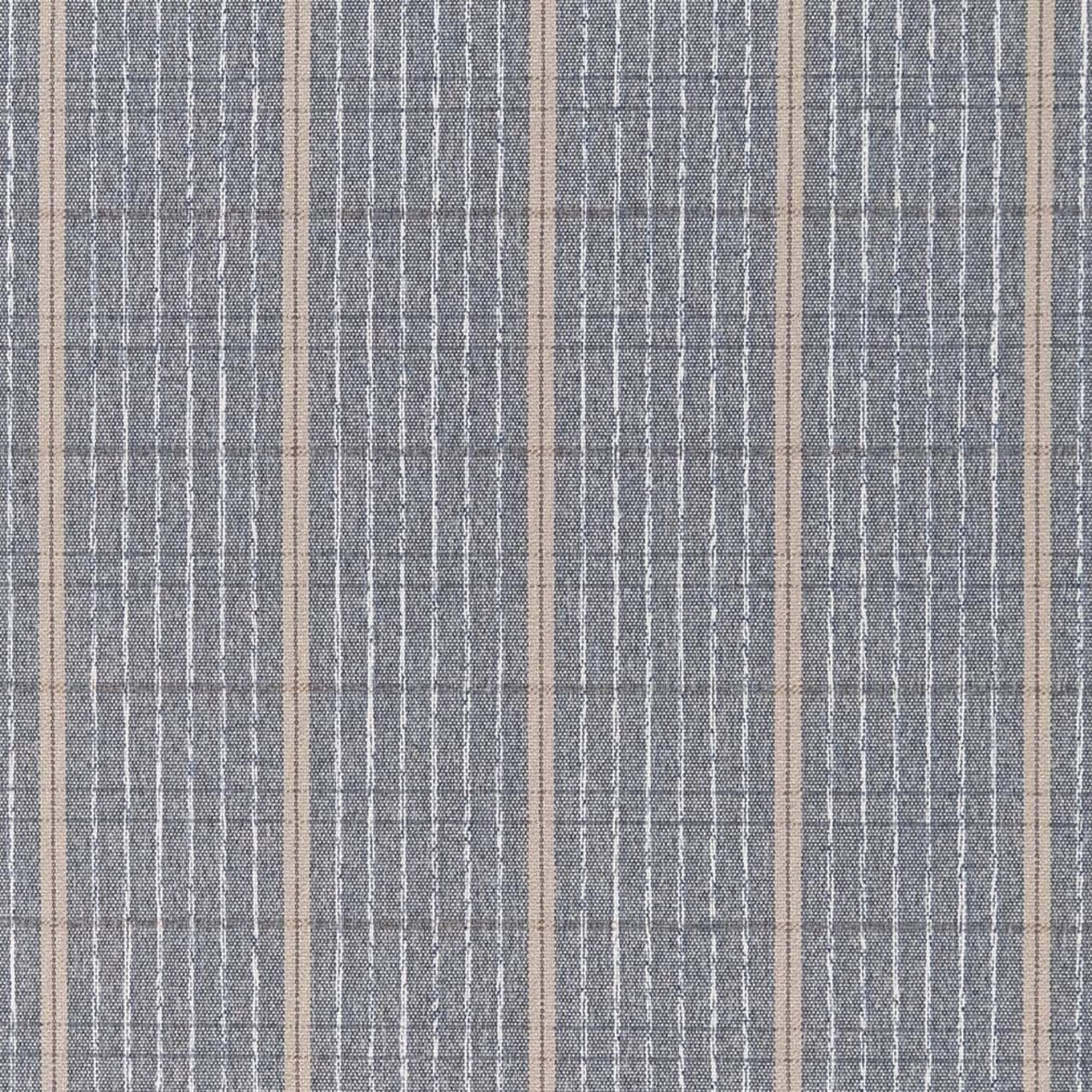 Grey Stain Resistant Performance Pet Friendly Plaid Woven Pattern Upholstery Fabric by The Yard - SKU: Alma Grey